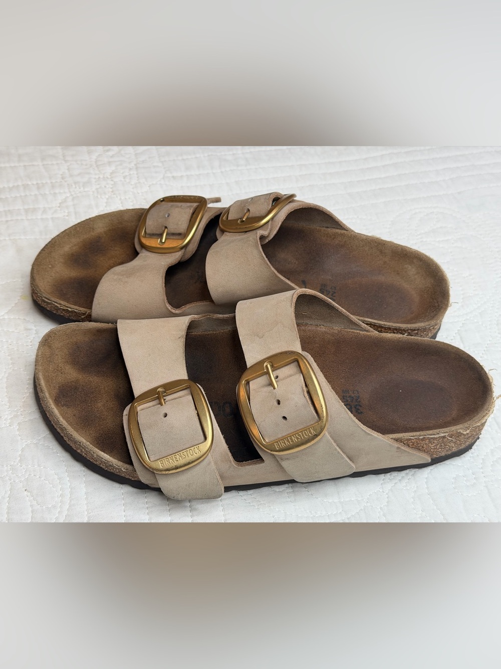Birkenstock Arizona Big Buckle Sandcastle Nubuck Regular EU 38 / US 7-7.5